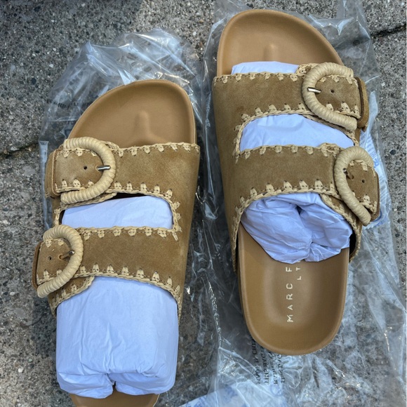 Marc Fisher Soles Footbed Sandal 6.5 NEW in BOX - Picture 1 of 9
